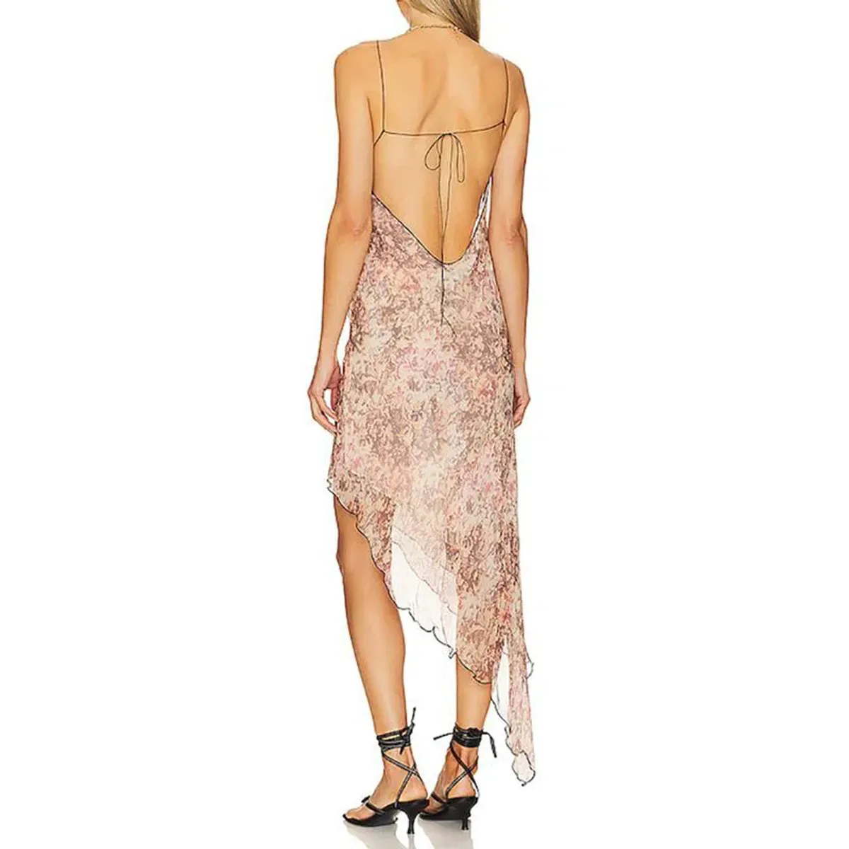 Bec & Bridge Florentine Asym Midi Dress Floral Versailles Size 10 - Image 2