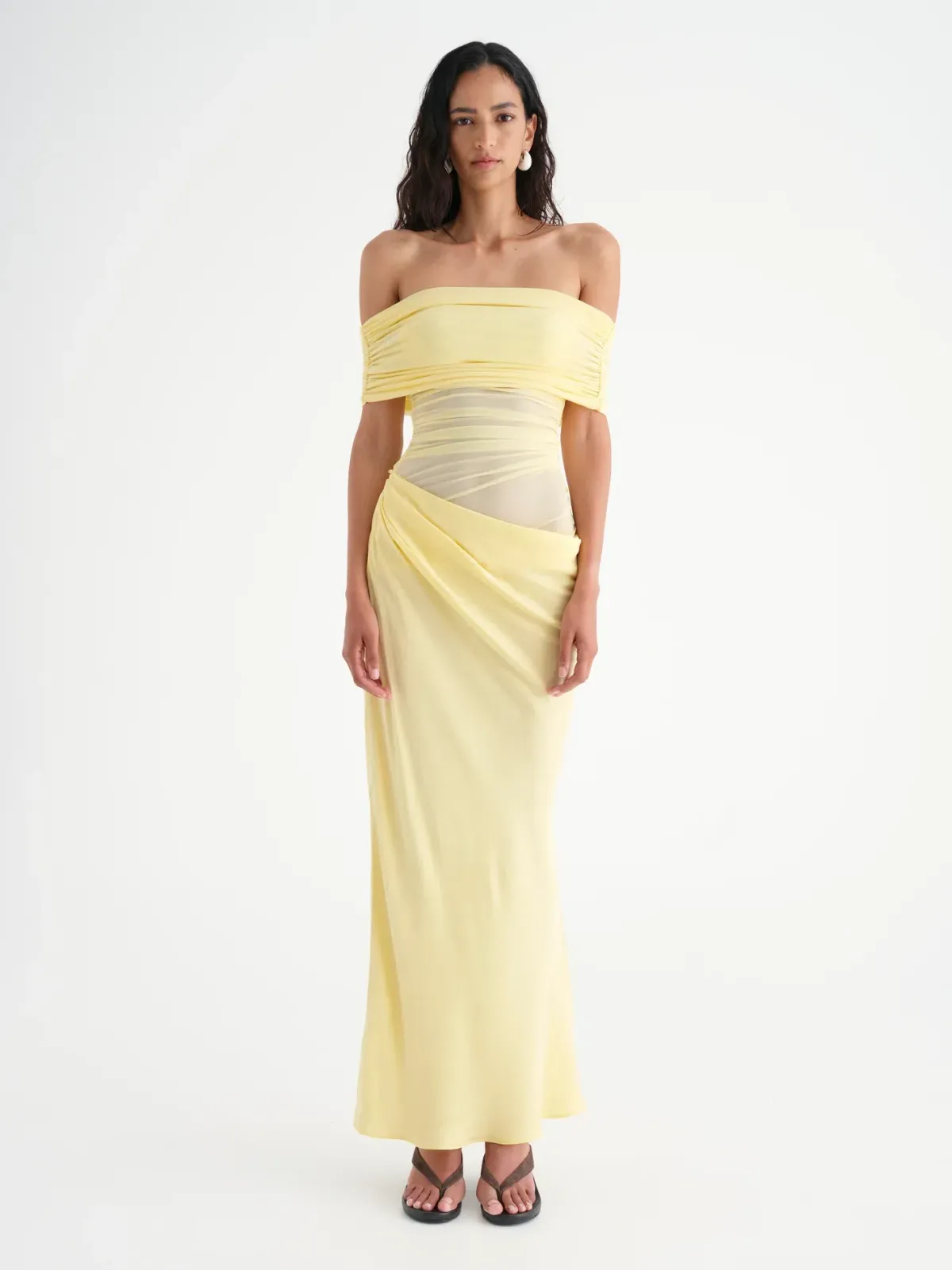 Benni Nico Maxi Dress- Butter Yellow- Size 6 - Image 2