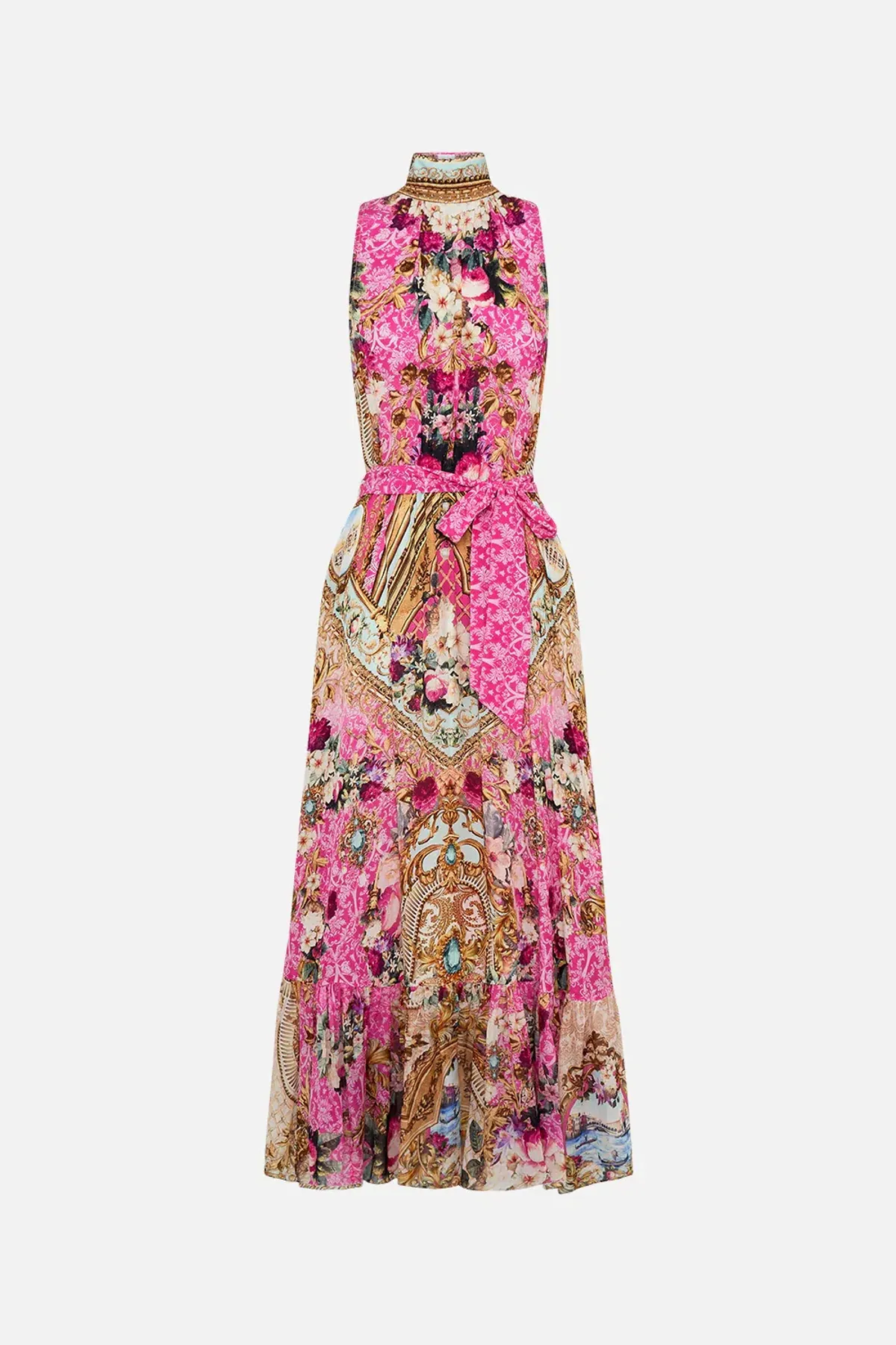 Camilla Necktie Midi Dress With Elasticated Waist Call Of The Canal Size XL / AU 16 - Image 5