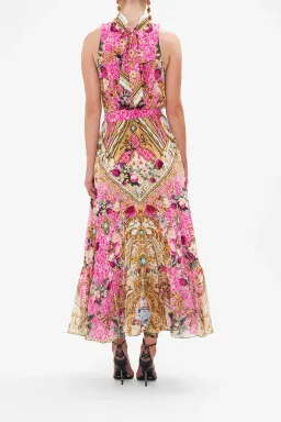 Camilla Necktie Midi Dress With Elasticated Waist Call Of The Canal Size XL / AU 16 for rent on The Volte - image 3