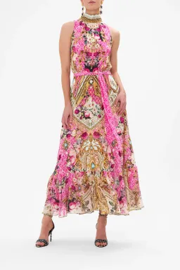 Camilla Necktie Midi Dress With Elasticated Waist Call Of The Canal Size XL / AU 16 for rent on The Volte - image 1