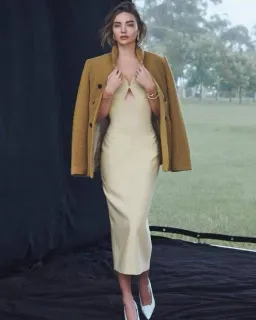 Camilla & Marc Brixton Midi Dress Mustard Yellow Size 8 for rent on The Volte - image 5