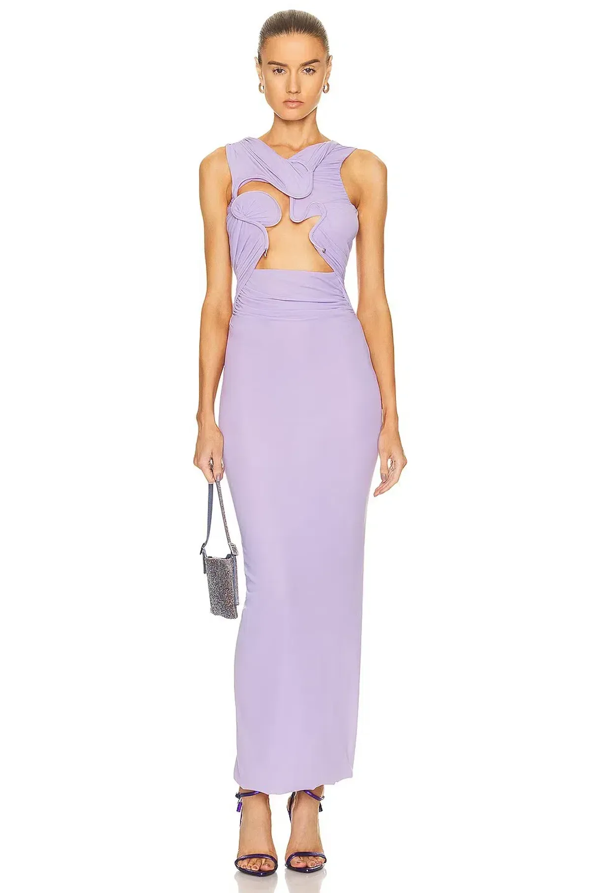 Christopher Esber Venus Tank Maxi Dress Lilac Size 6 - Image 3
