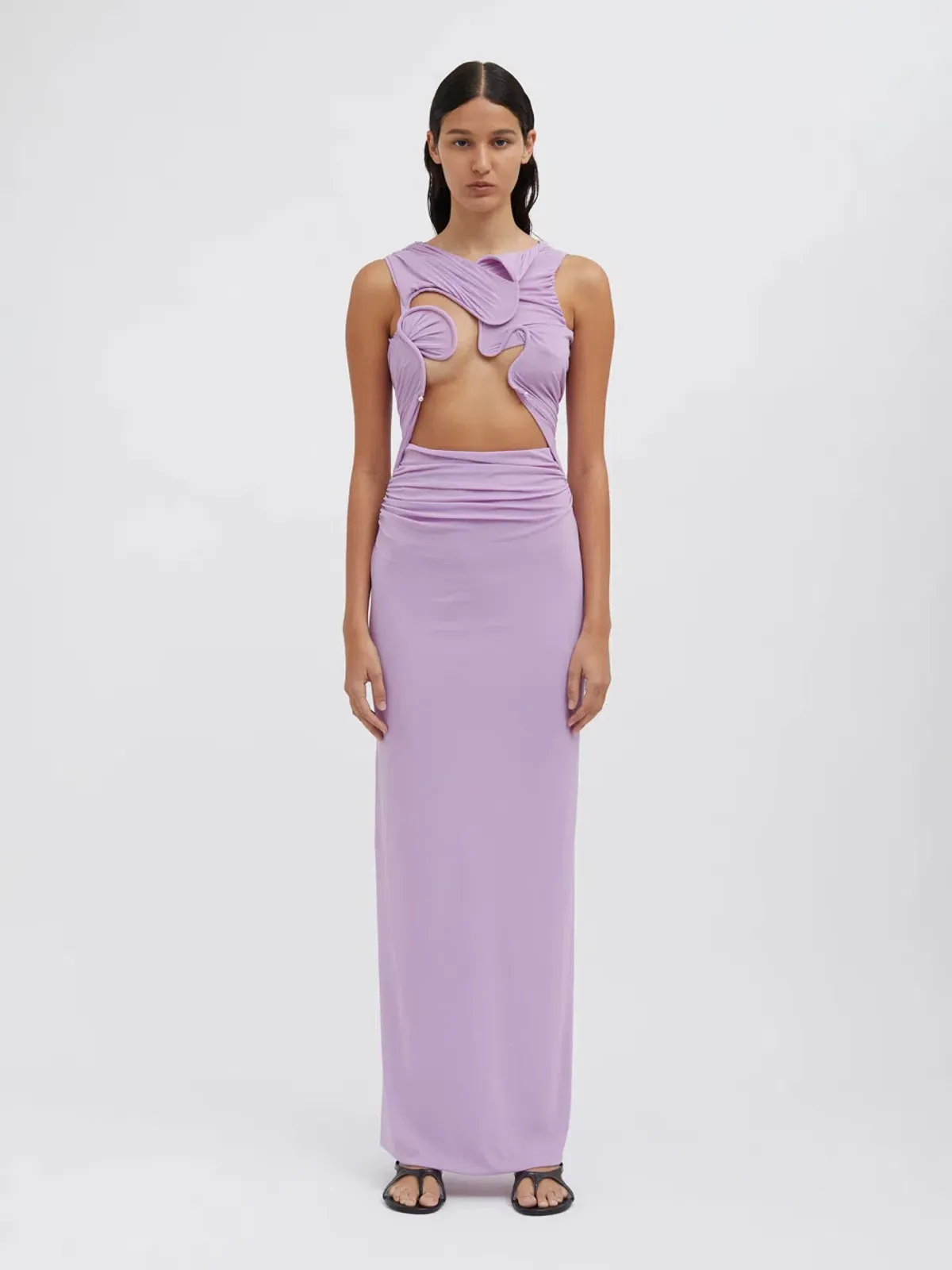 Christopher Esber Venus Tank Maxi Dress Lilac Size 6 - Image 1
