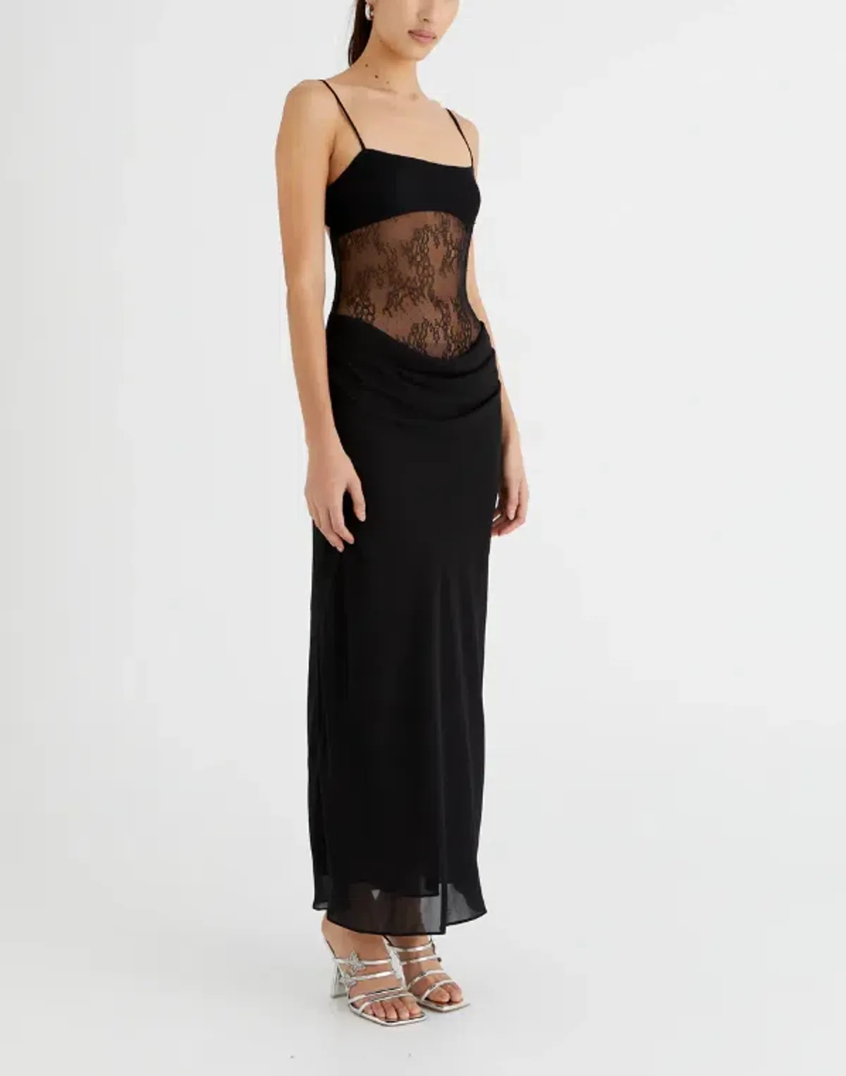 Benni Gabriel Maxi Dress Black Size 6 - Image 2