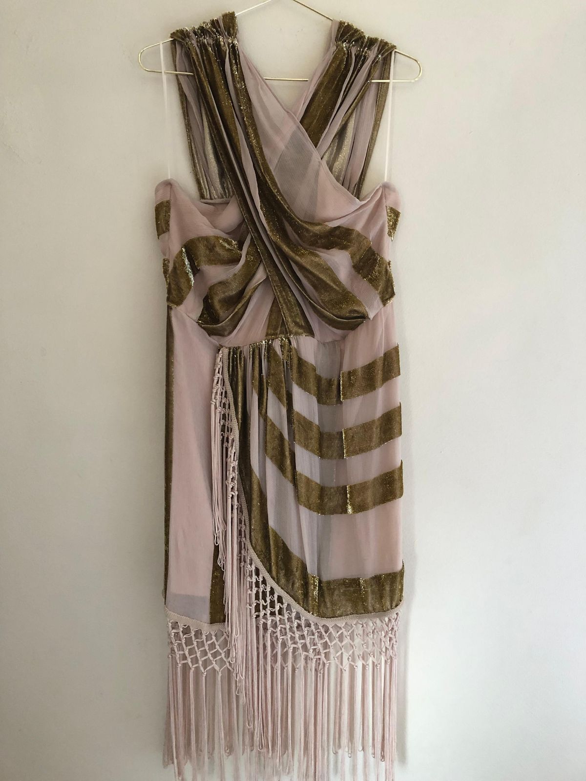 Alice mccall surrealist dress in pink and champagne. Size 12 - Image 2