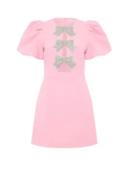 Rebecca Vallance Juliana Puff Sleeve Mini Dress Pink Size AU 8 for rent on The Volte - image 4