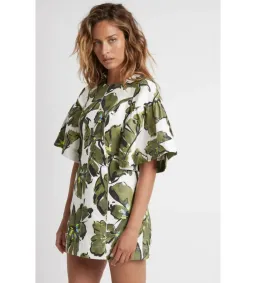 Aje Oasis Cut Out Mini Dress Print Size AU 14  for rent on The Volte - image 3