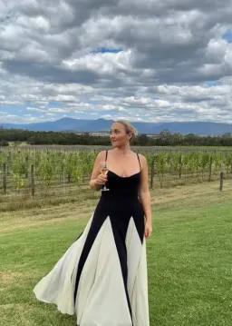 Arcina Ori Paloma Dress Black/White Size AU 8 for rent on The Volte - image 1