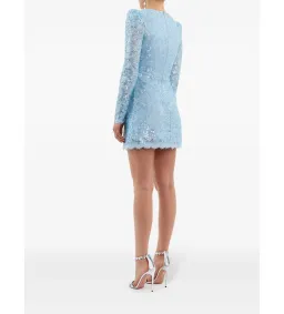 Rebecca Vallance Leyla Long Sleeve Mini Dress Blue Size AU 8 for rent on The Volte - image 3