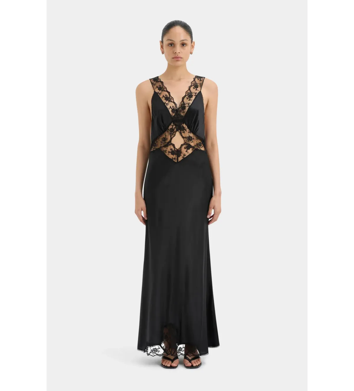 Sir The Label Aries Cut Out Gown in Black Size 1 / AU 8 - Image 1