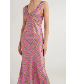 Steele Eadie Dress Pink Check Size AU 10 for rent on The Volte - image 5