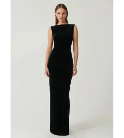 Effie Kats Verona Gown Black Velvet Size AU 6 for rent on The Volte - image 4