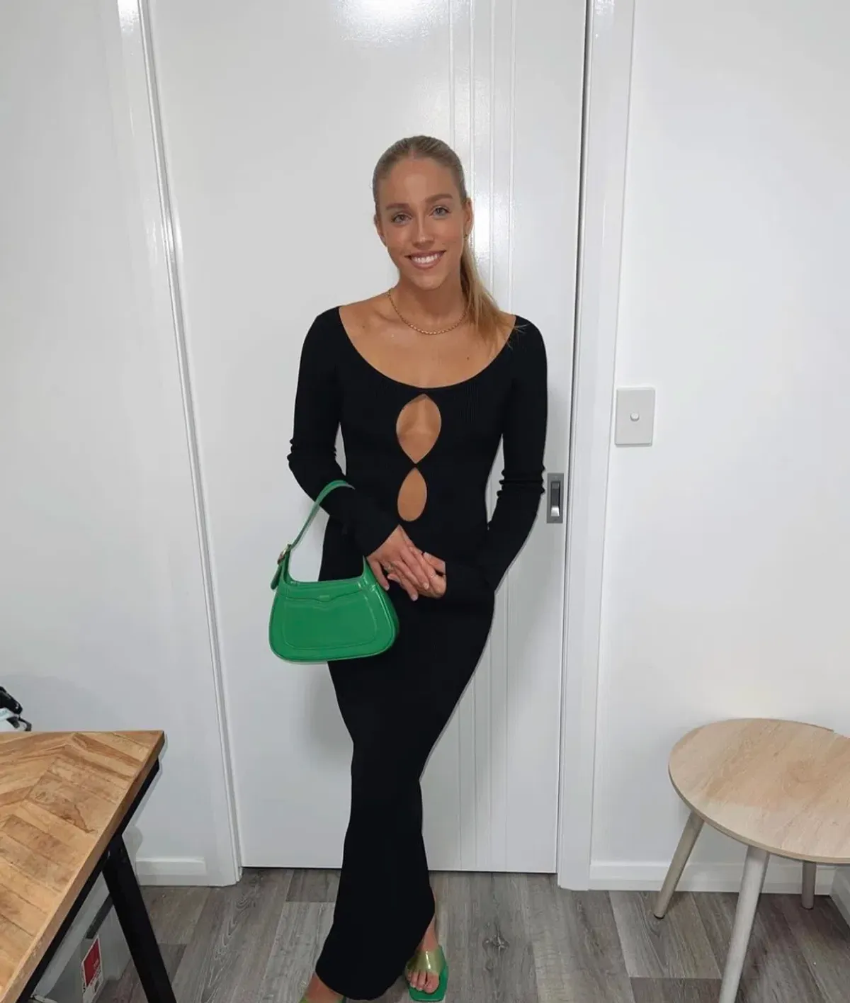 Sir the Label Petit Palace Midi Dress Black Size 1 / AU 8 - Image 3