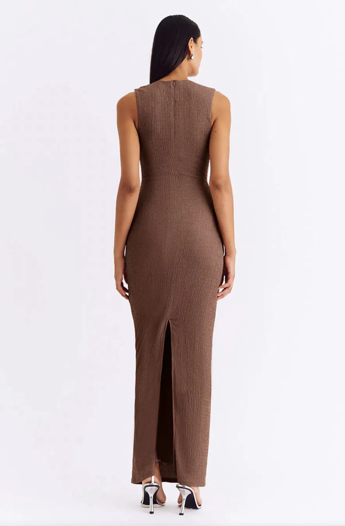 Suboo Jacqui Scoop Neck Maxi Dress in Mocha Size XS / AU 6 - Image 3