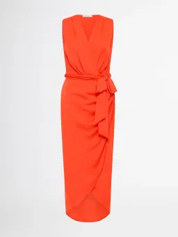 Sheike Saskia Midi Dress Coral Size 16 for rent on The Volte - image 6