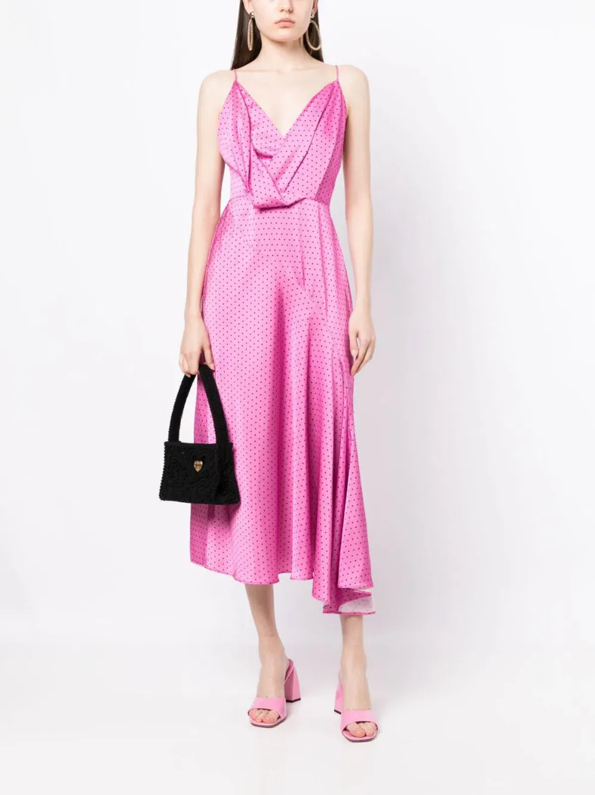 Acler Forli Midi Dress Hibiscus Spot Print Size 12 - Image 1