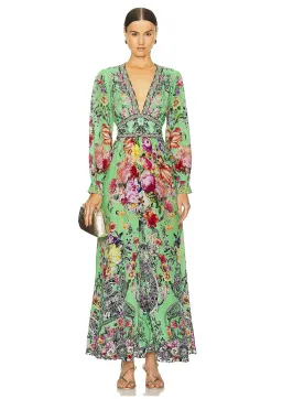 Camilla Button Maxi Dress with Shaped Waistband Porcelain Dream Size S / AU 10 for rent on The Volte - image 1