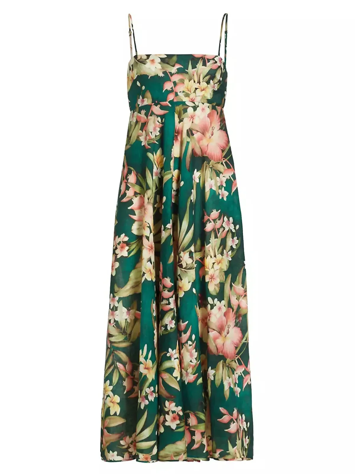 Zimmermann Lexi Midi Dress in Green Palm Size 2 / AU 12 - Image 5