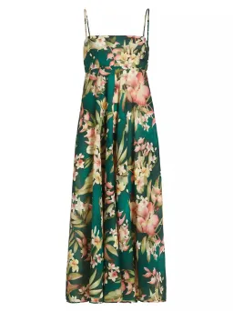 Zimmermann Lexi Midi Dress in Green Palm Size 2 / AU 12 for rent on The Volte - image 5