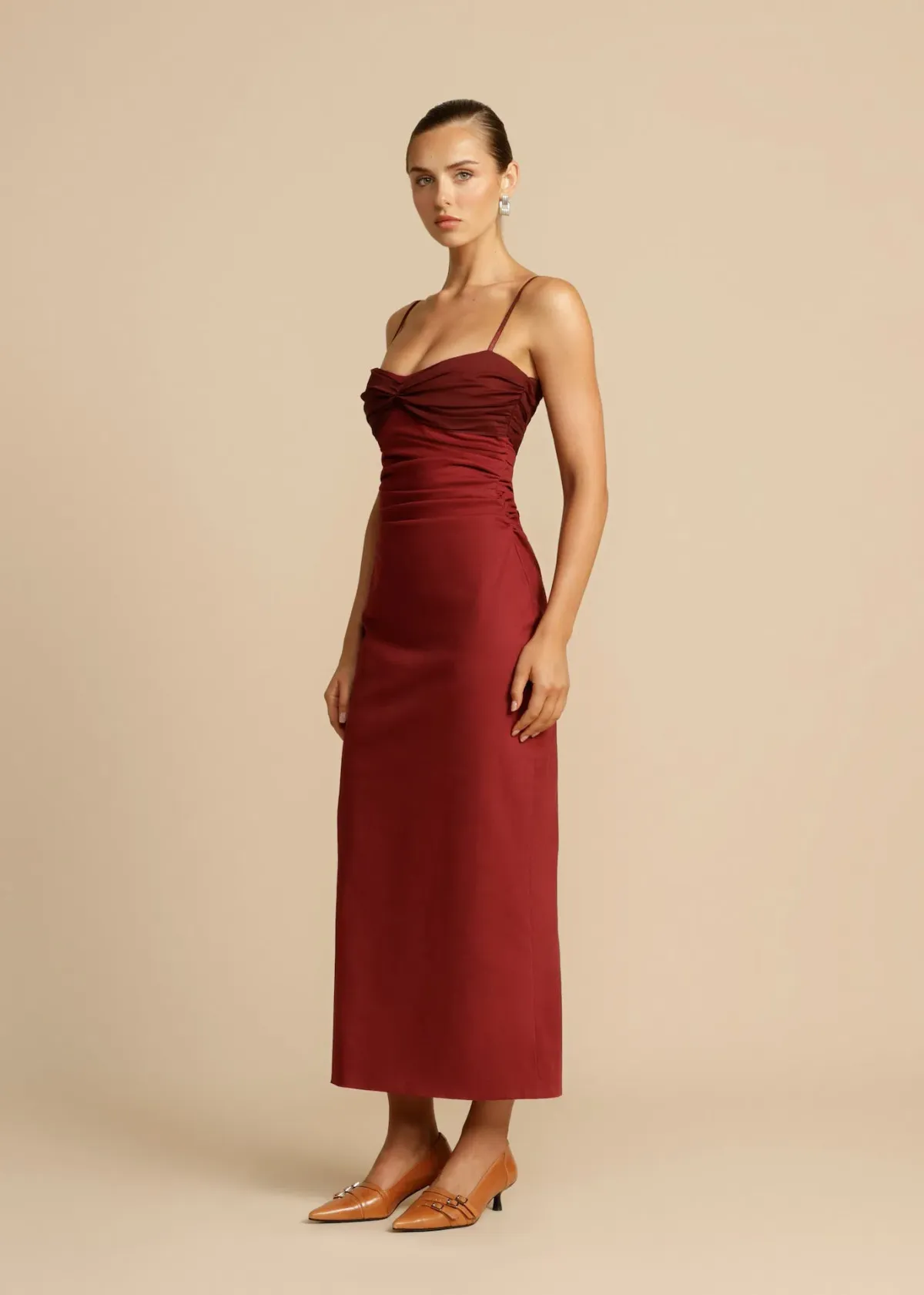 Arcina Ori Kinsley Dress Wine Size M / AU 10 - Image 4