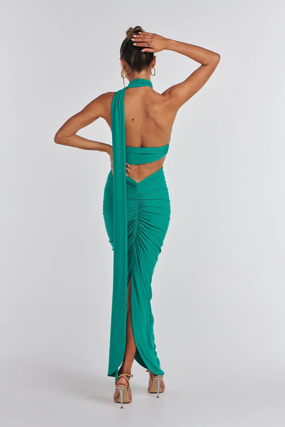 Melani the Label Kia Two Piece Set Jade Green Size 8 - Image 3