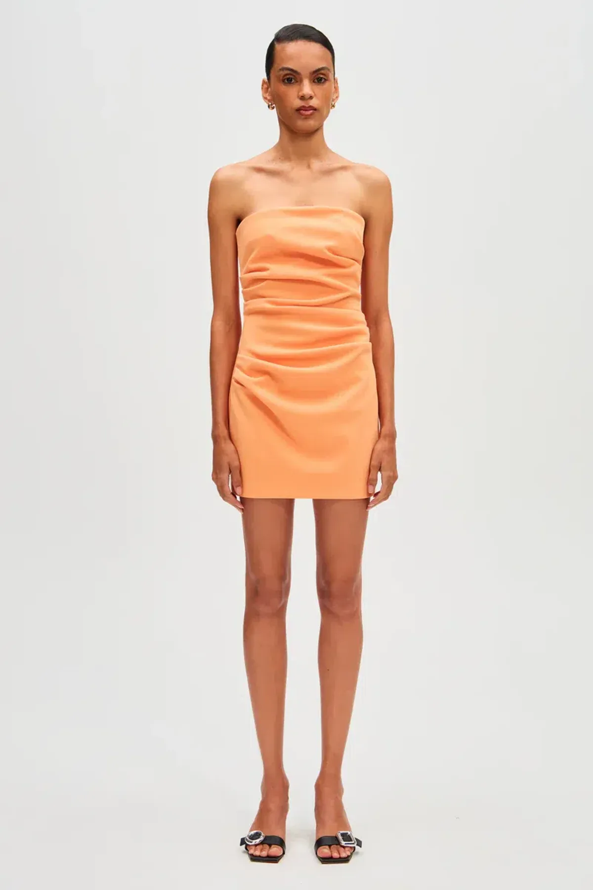 Misha Alston Crepe Mini Dress Tangerine  Size 10  - Image 1