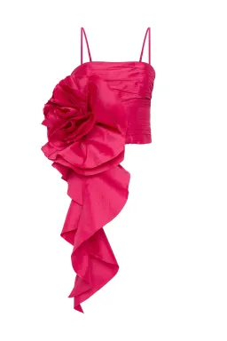 Aje Potion Spiral Top And Mini Skirt Set Rich Magenta Size 8 for rent on The Volte - image 5