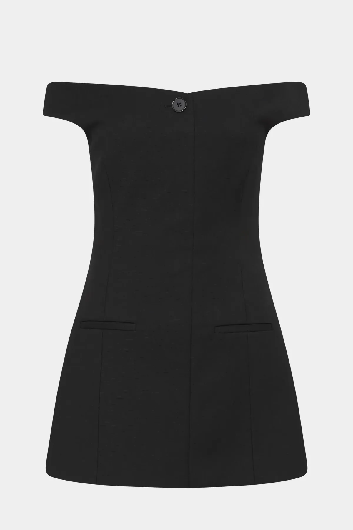 Sir The Label Sandrine Off Shoulder Mini Dress Black Size 6 - Image 4