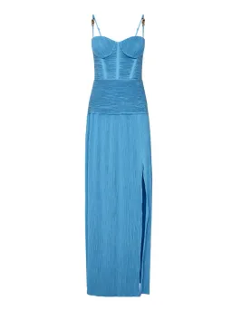 Manning Cartell Double Time Pleat Dress Cerulean Blue Size 10 for rent on The Volte - image 5