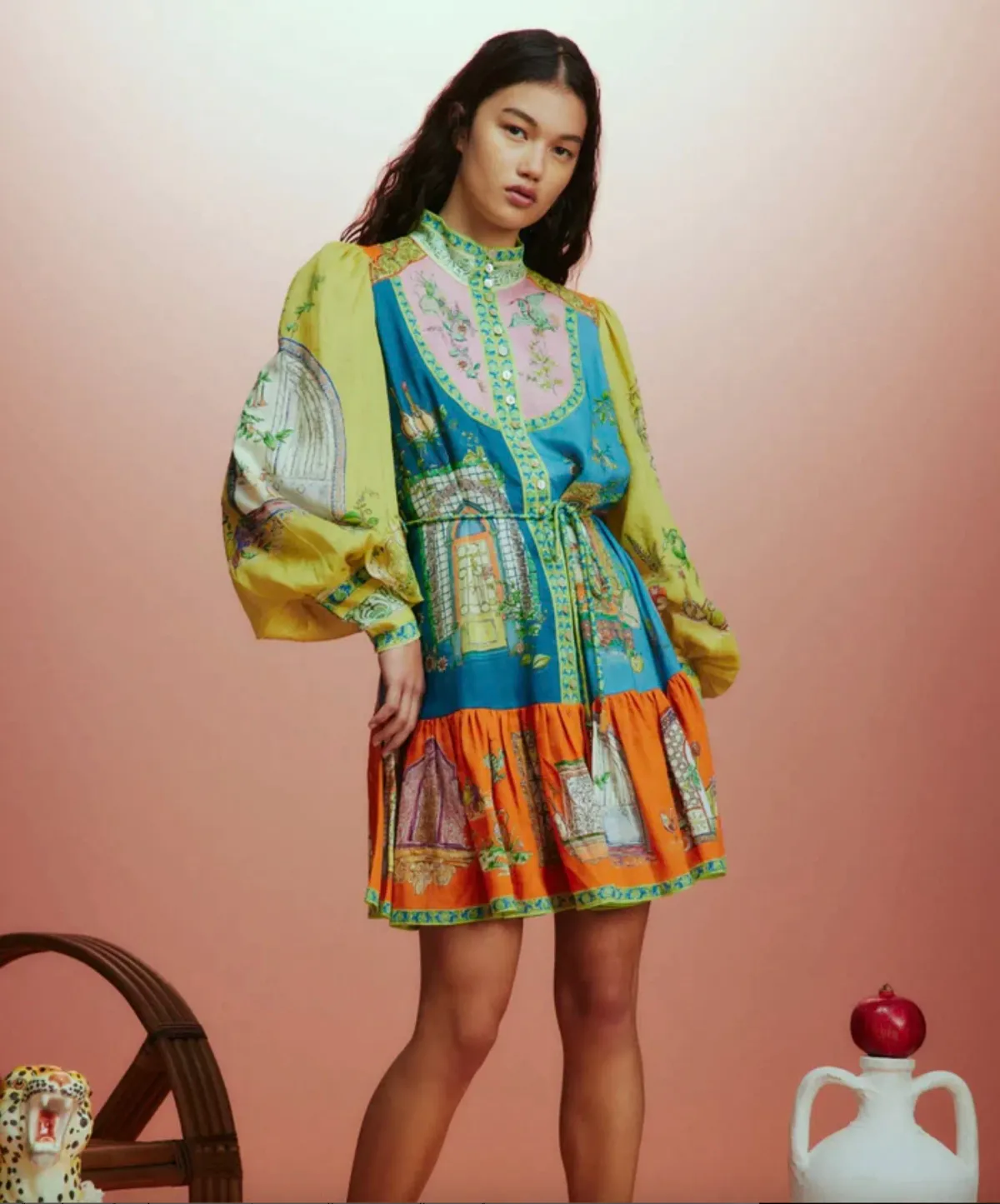 Alémais Monte Mini Dress Multi Size 16 - Image 2