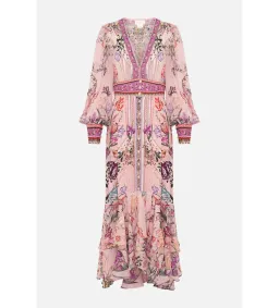 Camilla Long Button Front Dress Mad As A Snake Pink Size S / AU 10 for rent on The Volte - image 5
