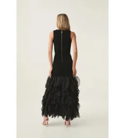 Aje Elations Knit Maxi Dress Black Size AU 8   for rent on The Volte - image 3