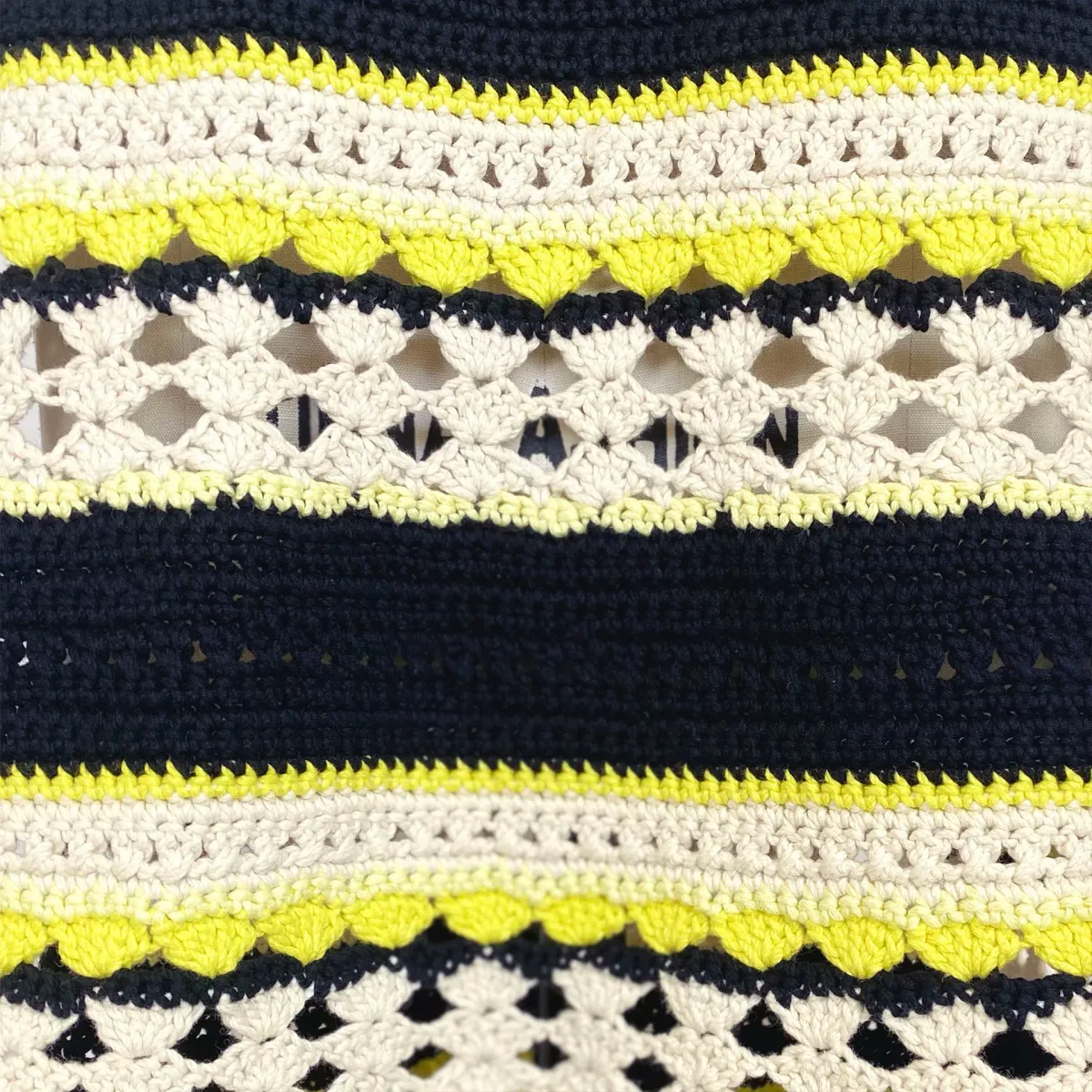 Ganni Striped Crochet Knit Slip Mini Dress Multi Size S / AU 8 - Image 14