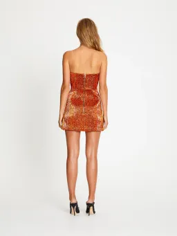 Alice McCall Electric Nights Mini Dress Copper Size 6 for rent on The Volte - image 2