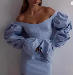 Natalie Rolt Kenzy Mini Dress Blue Size 10 for rent on The Volte - image 2