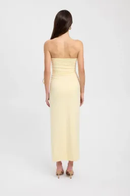 Kookai Tayla Trim Maxi Dress Yellow Size 8  for rent on The Volte - image 3