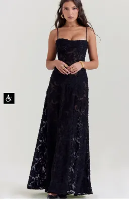 House of CB Seren Black dress Size S for rent on The Volte - image 1