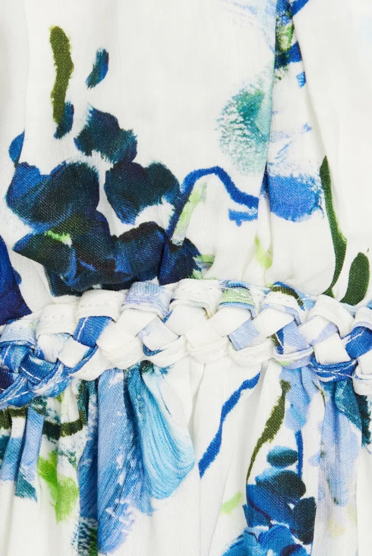 Aje Capucine Floral Print Linen Blend Midi Dress, Size XXS. - Image 4