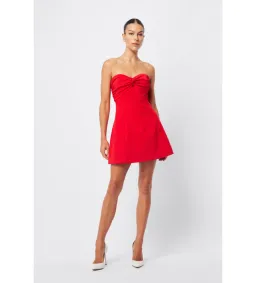 Mossman The Bitter Mini Dress Red Size 12  for rent on The Volte - image 2