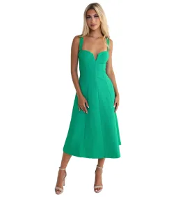 Rebecca Vallance Dionne Midi Dress Golf Green Size 14 for rent on The Volte - image 1