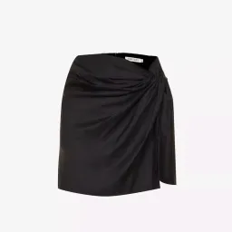 Anna Quan Emelia Ruched Mini Skirt Black Size 12  for rent on The Volte - image 6