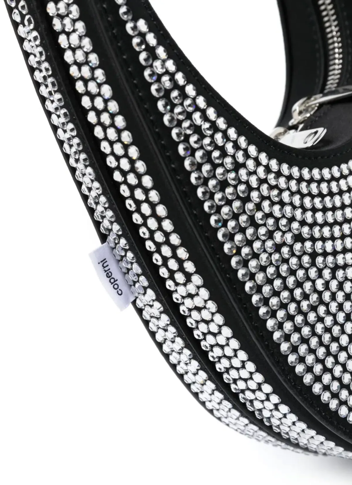 Coperni Crystal Embellished Mini Swipe Bag Black - Image 5