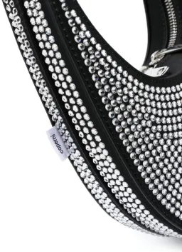 Coperni Crystal Embellished Mini Swipe Bag Black for rent on The Volte - image 5