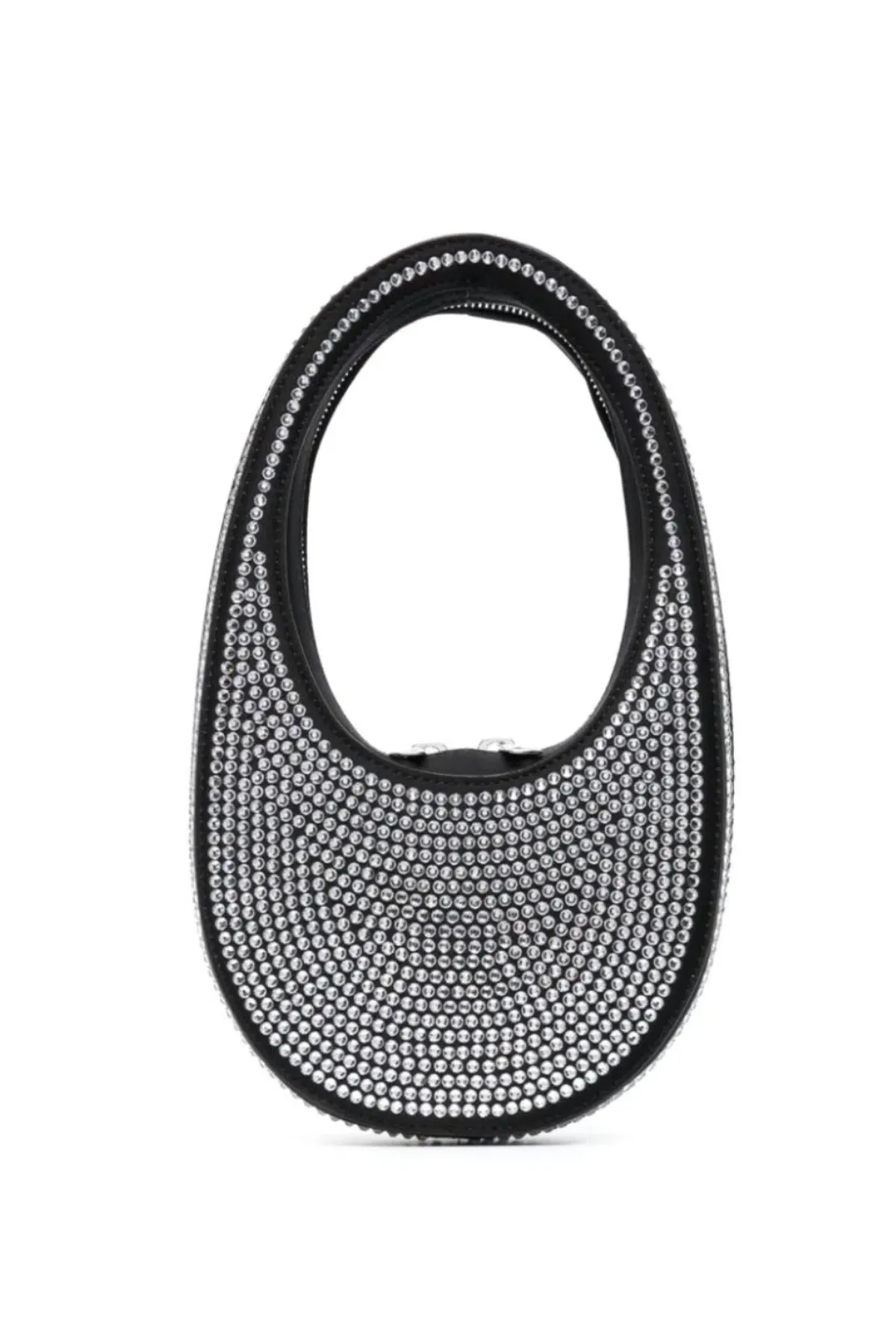 Coperni Crystal Embellished Mini Swipe Bag Black - Image 2