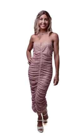 Miaou Renzo Midi Dress Baby Plaid Size M / AU 10 for rent on The Volte - image 1