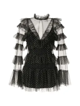 Alice McCall Tokyo Skies Mini Dress Black Size 8 for rent on The Volte - image 4