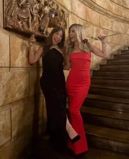 Effie Kats Monroe Gown Cherry Red Size XS / AU 6 for rent on The Volte - image 5