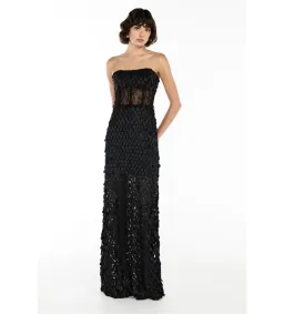 Manning Cartell Supreme Extreme Strapless Gown Black Size AU 6 for rent on The Volte - image 2