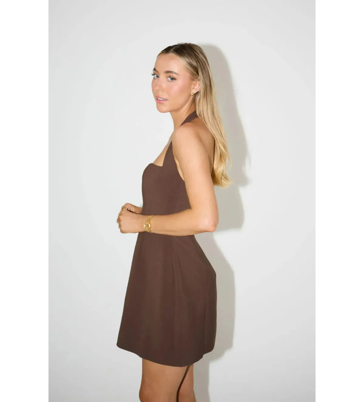Odd Muse The Ultimate Muse Structured Mini Dress in Chocolate Size AU 12 - Image 3